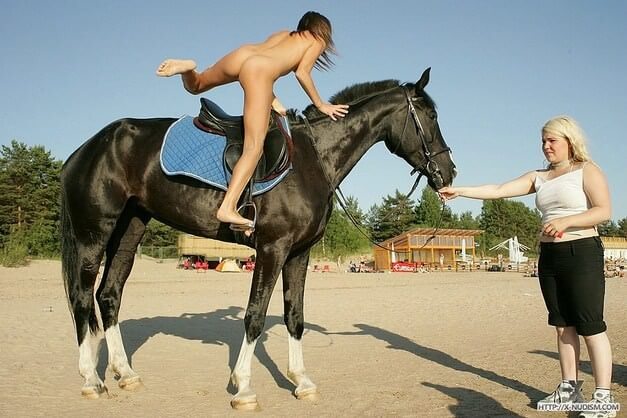 Ride on horseback - Naturism and nudism are a philosophy of respect