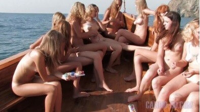 Candid HD: Nudist Boat Cruise Full HD video - Interaction with Nature Through Naturism