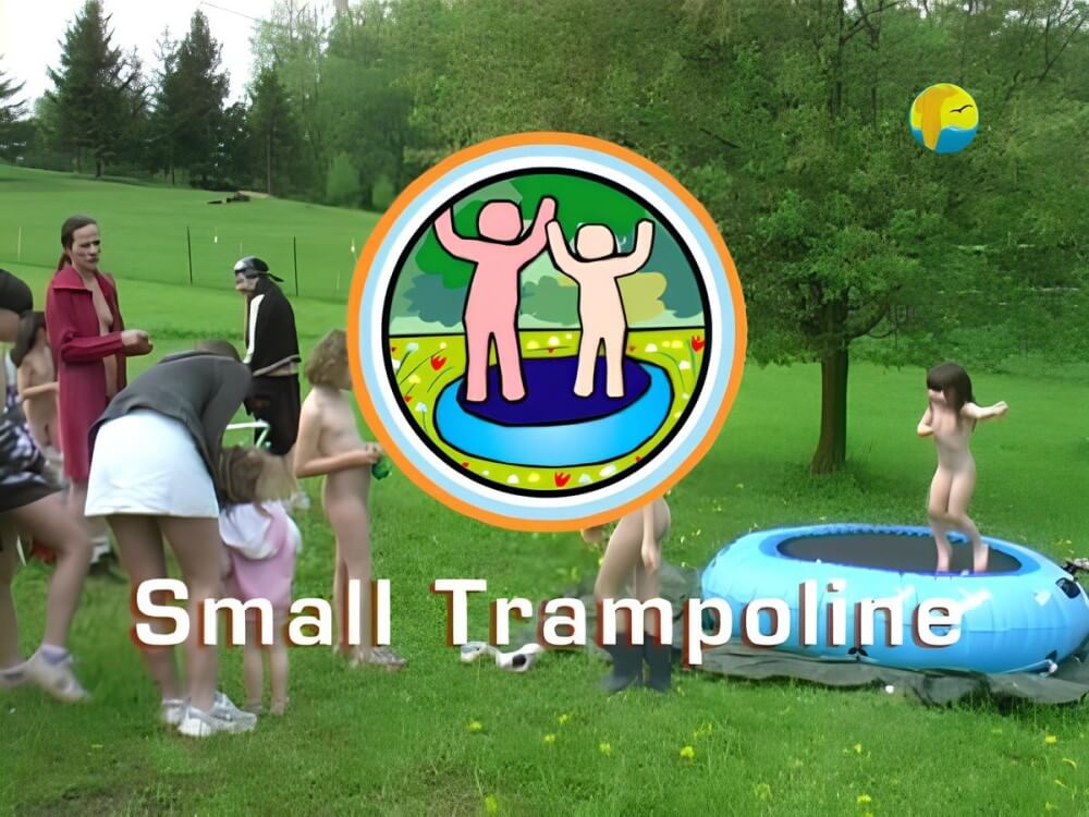 Naturist Freedom: Small Trampoline - Seeks harmony with the rhythms of nature and the environment through nudity