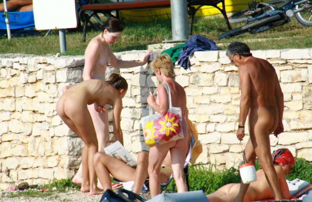 Nude Duet Girls Rail Climb Photo Set - Nudism helps us accept ourselves and others