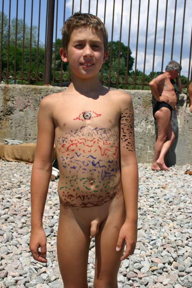 Father and Daughter Painted pics - Many see bodily freedom as an important value