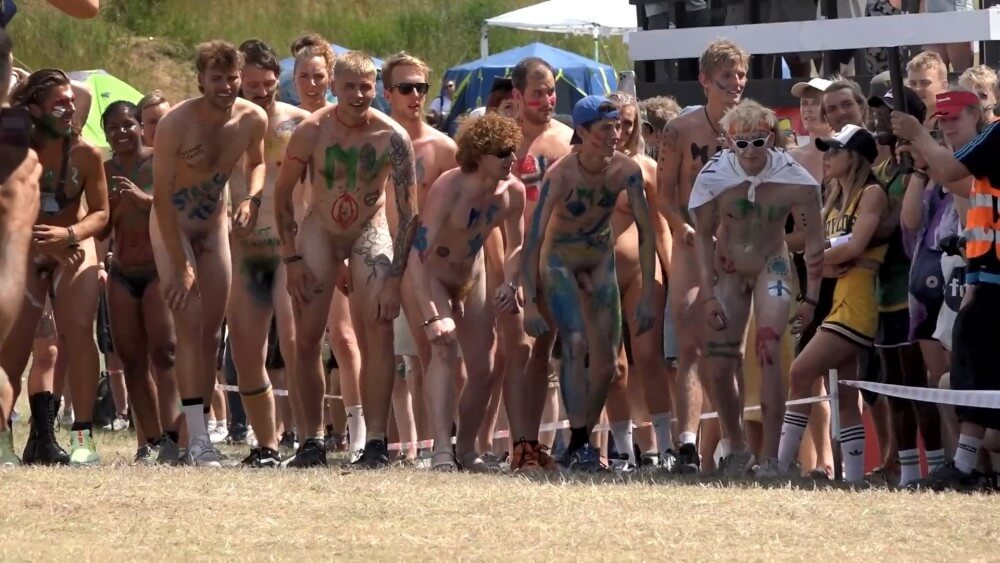 Roskilde Festival Full HD video - Family naturism in the modern world
