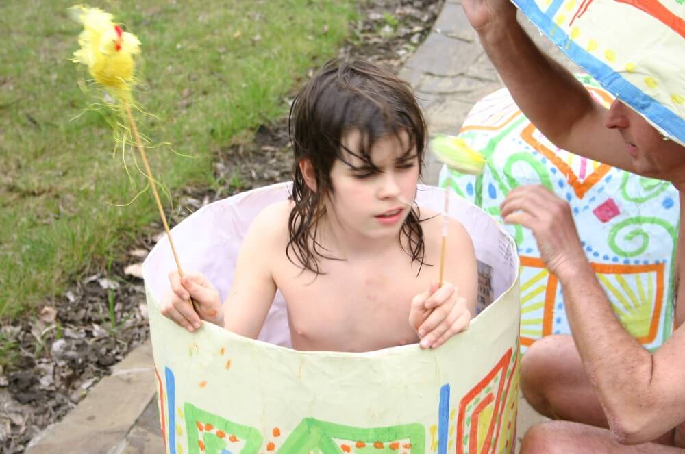 Easter 2X Eggs Outdoors photos - Simplicity and naturalness are important principles of nudism and naturism