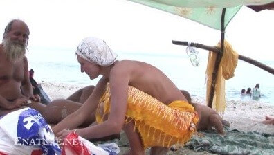 Enature - Back to the bare beach Full HD - In naturism, people are equal regardless of circumstances