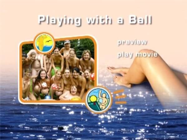 Naturist Freedom: Playing with a ball - Nature is the best home for those who practice naturism and nudism