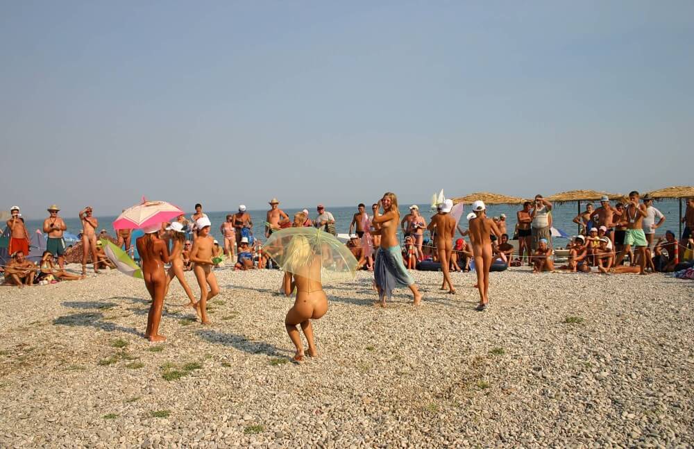 Ribbon and Umbrella Dance pics - Naturism as a way to connect with nature and achieve inner harmony
