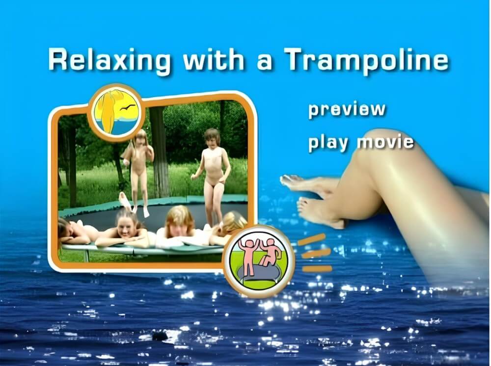 Naturist Freedom: Relaxing with a trampoline DVD - Being yourself is part of nudism