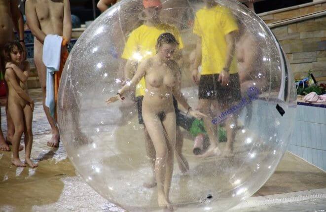 Holiday in the pool photos - Unrestricted freedom as the core value of nudism