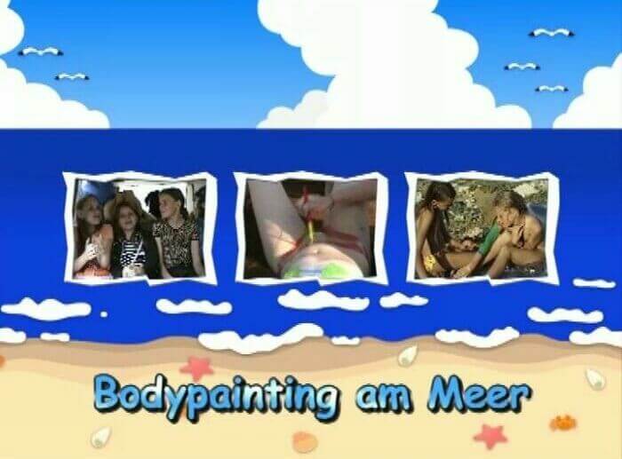 Naturistin: Bodypainting am Meer - Delegation of European Nudists