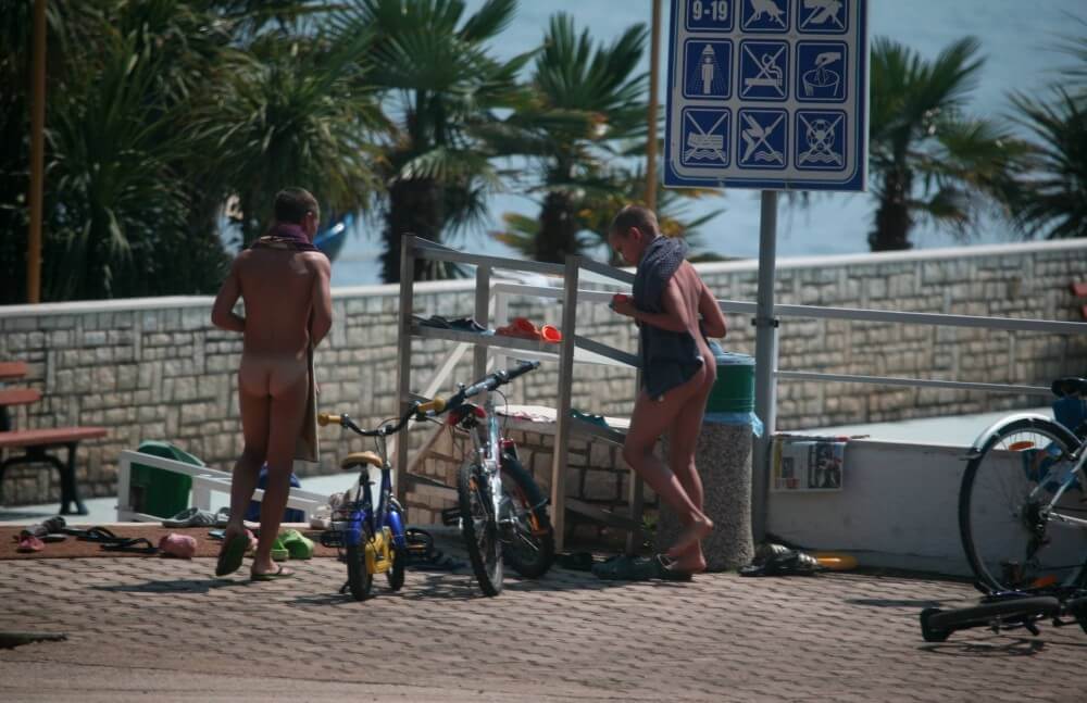 Nudism in a German water park photo - A resort for nature lovers