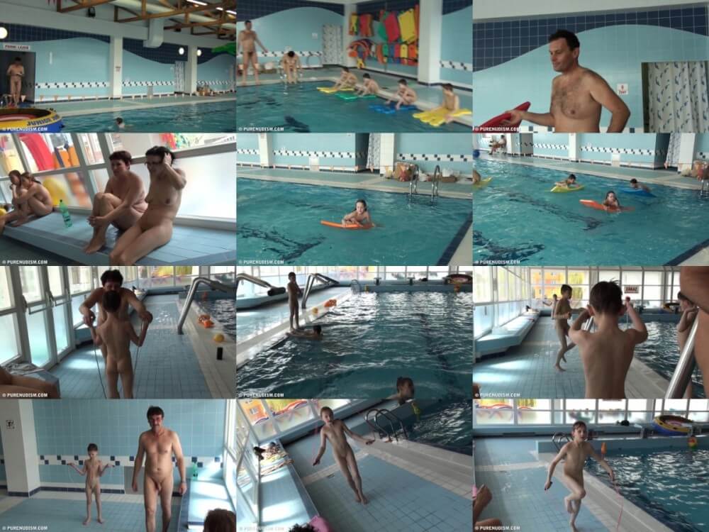 Poolside activities 2 Full HD - Active naturists on vacation